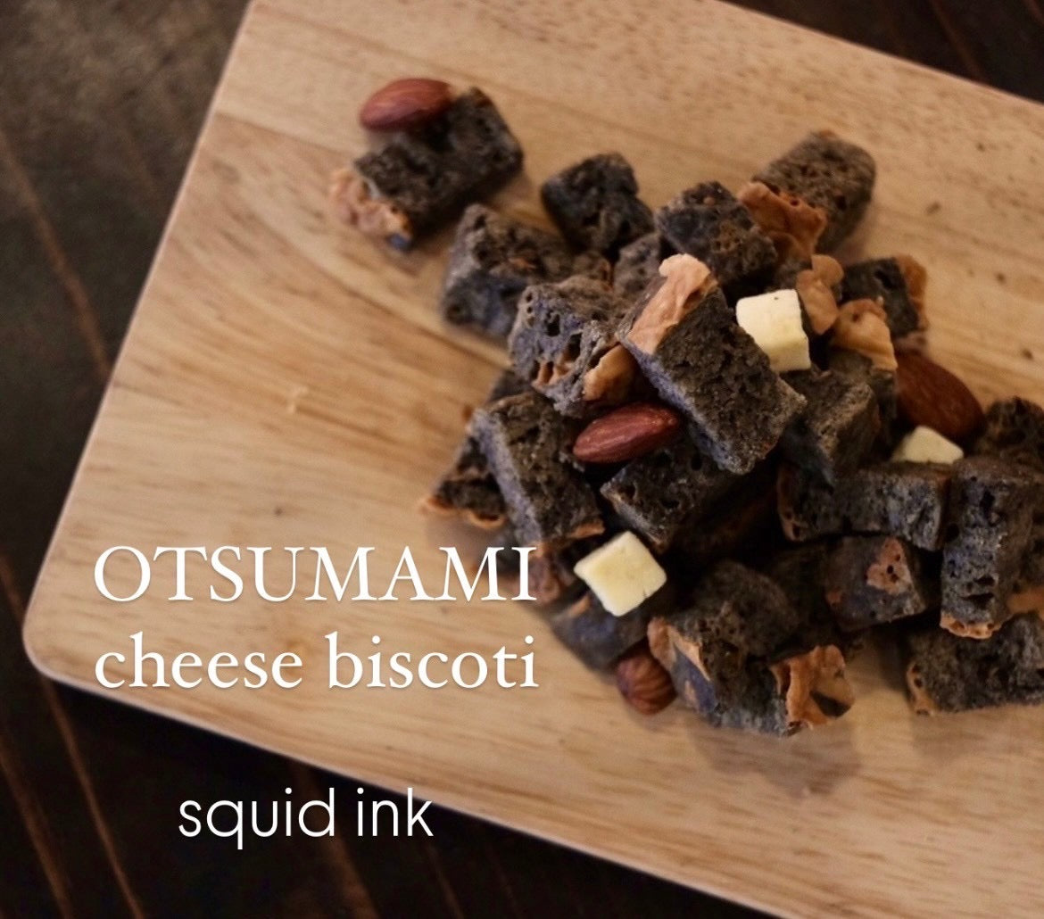 OTSUMAMI SQUID INK biscotti | anemone bake